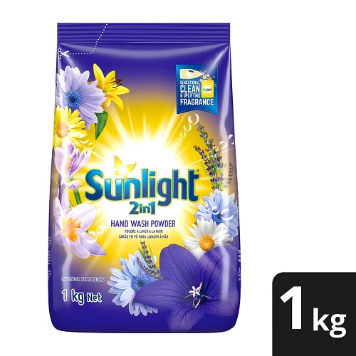 Sunlight 2 In 1 Hand Washing Powder Lavender Sensations 1Kg