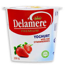 Delamere Premium Real Strawberry Yoghurt 250ml